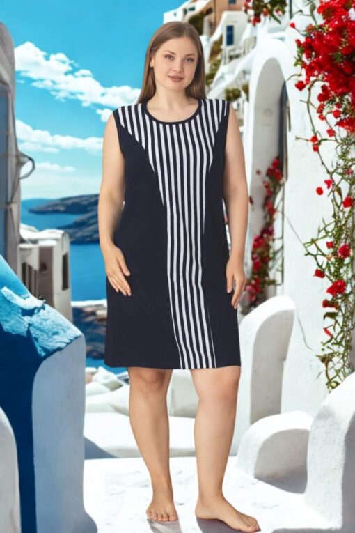 Γυναικείο νυχτικό αμάνικο homewear 5271 - ΠΟΛΥΧΡΩΜΟ, XXL - Image 3