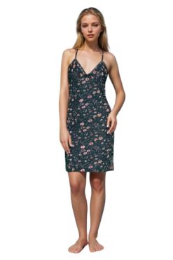Νυχτικό Τιράντα Homewear R5157 - ΠΟΛΥΧΡΩΜΟ, M
