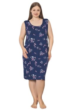 Γυναικείο νυχτικό αμάνικο homewear L5257 - ΠΟΛΥΧΡΩΜΟ, 4XL