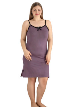 Γυναικείο νυχτικό τιράντα homewear R5260 - ΜΩΒ, 4XL