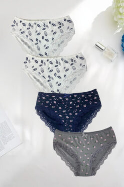 Alternative view of Γυναικεία slip βαμβακερά 4pack C1502 - ΠΟΛΥΧΡΩΜΟ, XXL