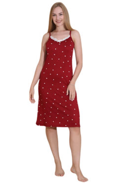 Γυναικείο νυχτικό αμάνικο homewear 20628 - ΜΠΟΡΝΤΟ, XXL
