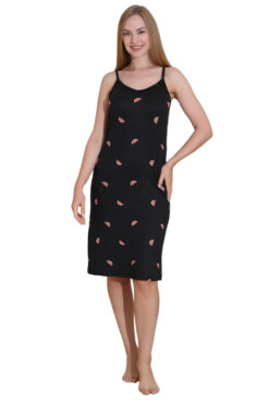 Γυναικείο νυχτικό αμάνικο homewear 20631 - ΜΑΥΡΟ, XXL