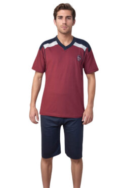 Ανδρική πιτζάμα καλοκαιρινή C0980 - ΜΠΟΡΝΤΟ, M