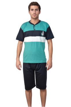 Ανδρική πιτζάμα καλοκαιρινή Q0845 - ΠΕΤΡΟΛ, M