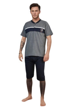 Ανδρική Πιτζάμα Καλοκαιρινή R0985 - ΑΝΘΡΑΚΙ, XXL
