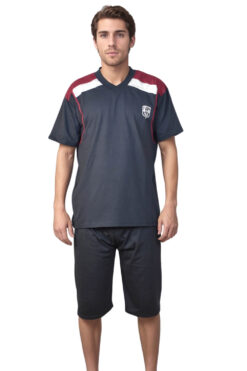 Ανδρική πιτζάμα καλοκαιρινή V0980 - ΜΠΛΕ ΣΚΟΥΡΟ, XXL