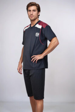 Alternative view of Ανδρική πιτζάμα καλοκαιρινή V0980 - ΜΠΛΕ ΣΚΟΥΡΟ, XXL