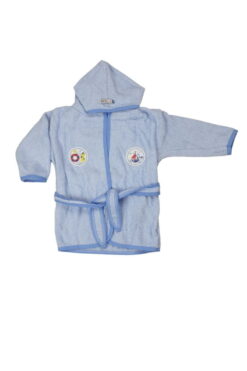 Μπουρνούζι Παιδικό Βαμβακερό S1881 - ΓΑΛΑΖΙΟ, 1 Ετών