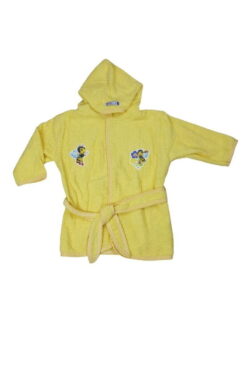 Μπουρνούζι Παιδικό Βαμβακερό Z1881 - ΚΙΤΡΙΝΟ, 1 Ετών