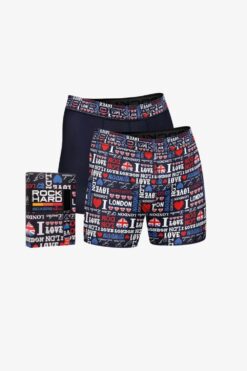 Alternative view of Boxer Ανδρικό Σετ 2Pack W7050 - ΠΟΛΥΧΡΩΜΟ, M