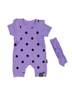 Φορμάκι Κοντομάνικο Και Κορδέλα W2004 - ΛΙΛΑ, 12 Μηνών