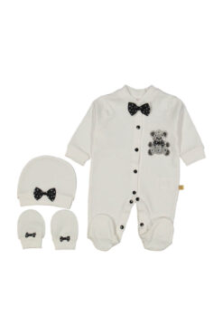 Φορμάκι Βαμβακερό με Σχέδιο Αρκουδάκι 233120 - ΛΕΥΚΟ, 6 Μηνών