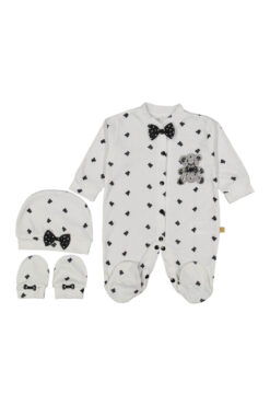 Φορμάκι Βαμβακερό με Σχέδιο Αρκουδάκι 234920 - ΛΕΥΚΟ, 9 Μηνών