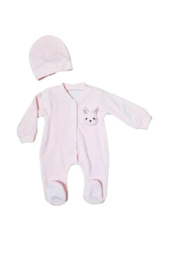 Φορμάκι Βελουτέ Bunny 23017 - ΡΟΖ, 3-6 Μηνών