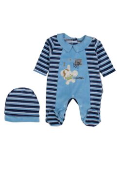 Φορμάκι Βελουτέ με Σχέδιο Basketball 235585 - ΓΑΛΑΖΙΟ, 9 Μηνών