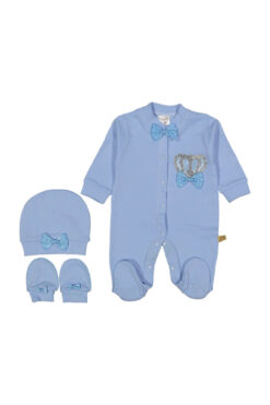 Φορμάκι Βαμβακερό με Σχέδιο Κορόνα 233119 - ΓΑΛΑΖΙΟ, 9 Μηνών