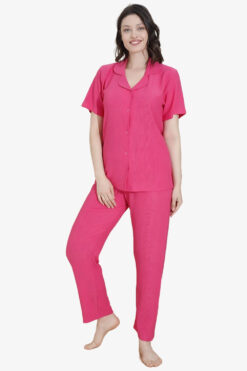 Γυναικεία Βαμβακερή Πιτζάμα Ανοιξιάτικη Φθινοπωρινή 10478 - ΦΟΥΞ, L