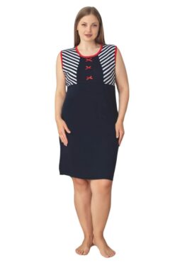 Γυναικείο νυχτικό αμάνικο homewear 5274 - ΠΟΛΥΧΡΩΜΟ, XXL