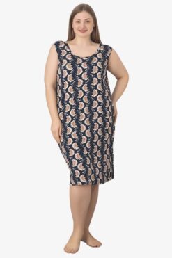 Γυναικείο νυχτικό αμάνικο homewear C5257 - ΠΟΛΥΧΡΩΜΟ, 5XL