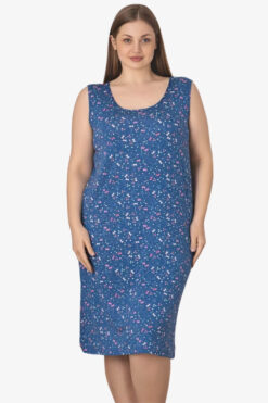 Γυναικείο νυχτικό αμάνικο homewear G5257 - ΠΟΛΥΧΡΩΜΟ, XXL