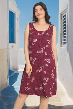 Alternative view of Γυναικείο νυχτικό αμάνικο homewear R5243 - ΠΟΛΥΧΡΩΜΟ, M