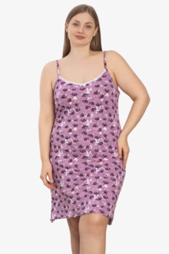 Γυναικείο νυχτικό τιράντα homewear F5241 - ΠΟΛΥΧΡΩΜΟ, XXL