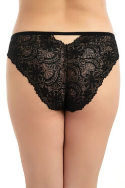 Alternative view of Γυναικείο Slip Plus Size G23043 - ΜΑΥΡΟ, 3XL