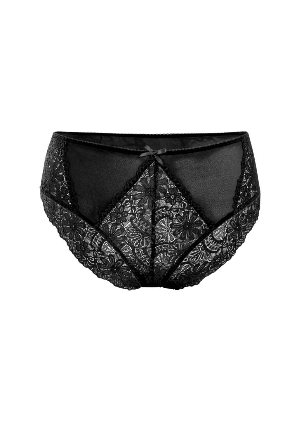 Γυναικείο Slip Plus Size G23056 - ΜΑΥΡΟ, XXL - Image 4