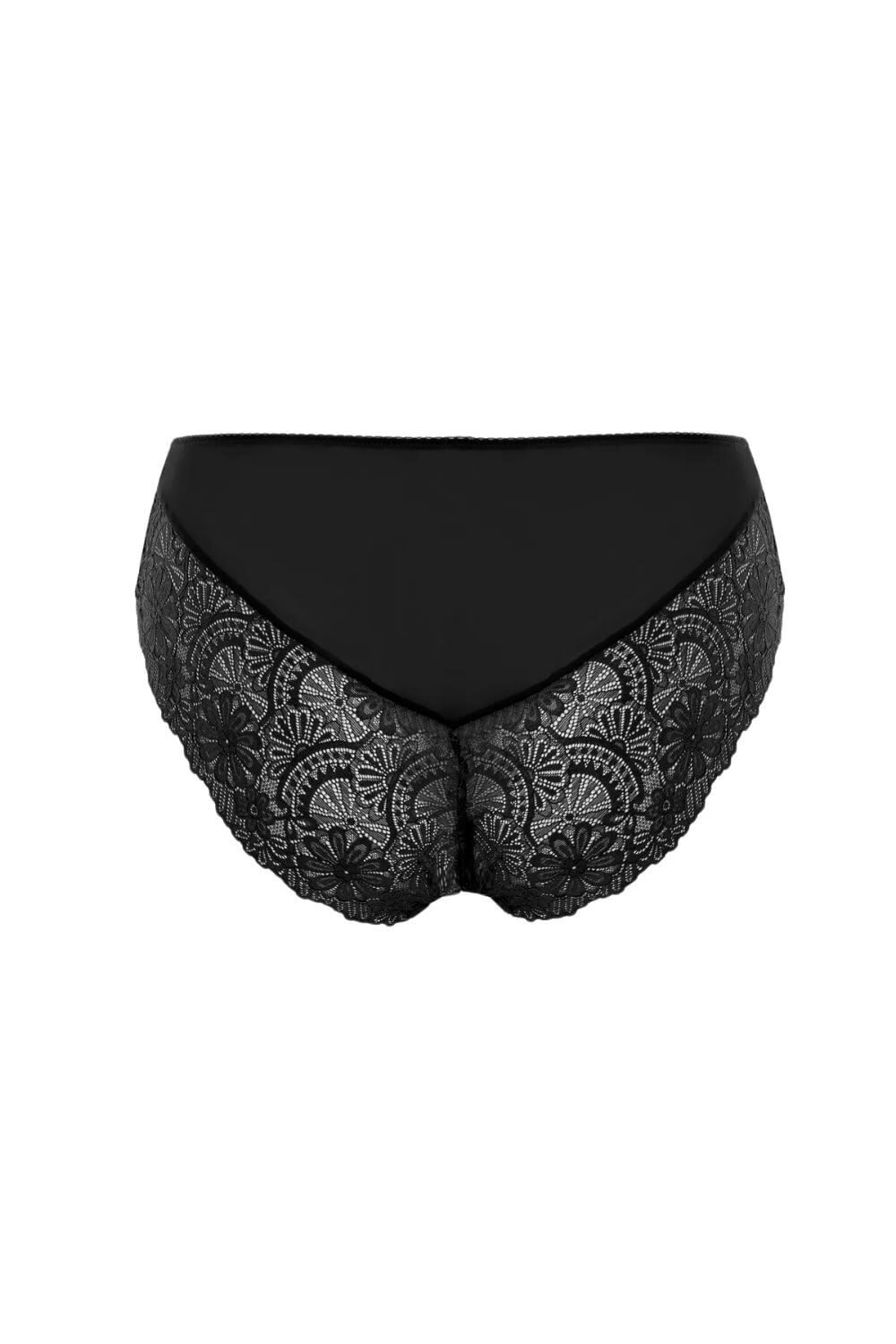 Γυναικείο Slip Plus Size G23056 - ΜΑΥΡΟ, XXL - Image 5