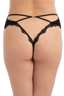 Alternative view of Γυναικείο Brazil Plus Size G23069 - ΜΑΥΡΟ, XL