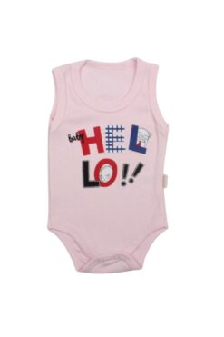 Κορμάκι Βρεφικό Αμάνικο Body Hello R9006 - ΡΟΖ, 6 Μηνών