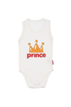 Κορμάκι Βρεφικό Αμάνικο Prince 1683 - ΛΕΥΚΟ, 12 Μηνών
