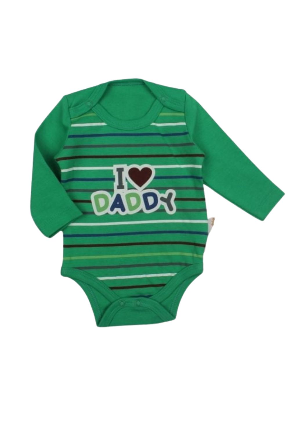 Κορμάκι Βρεφικό I Love Daddy Με Μακρύ Μανίκι F2141 - ΠΡΑΣΙΝΟ, 9 Μ