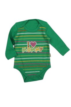 Κορμάκι Βρεφικό I Love Mommy Με Μακρύ Μανίκι G2140 - ΠΡΑΣΙΝΟ, 6 Μηνών