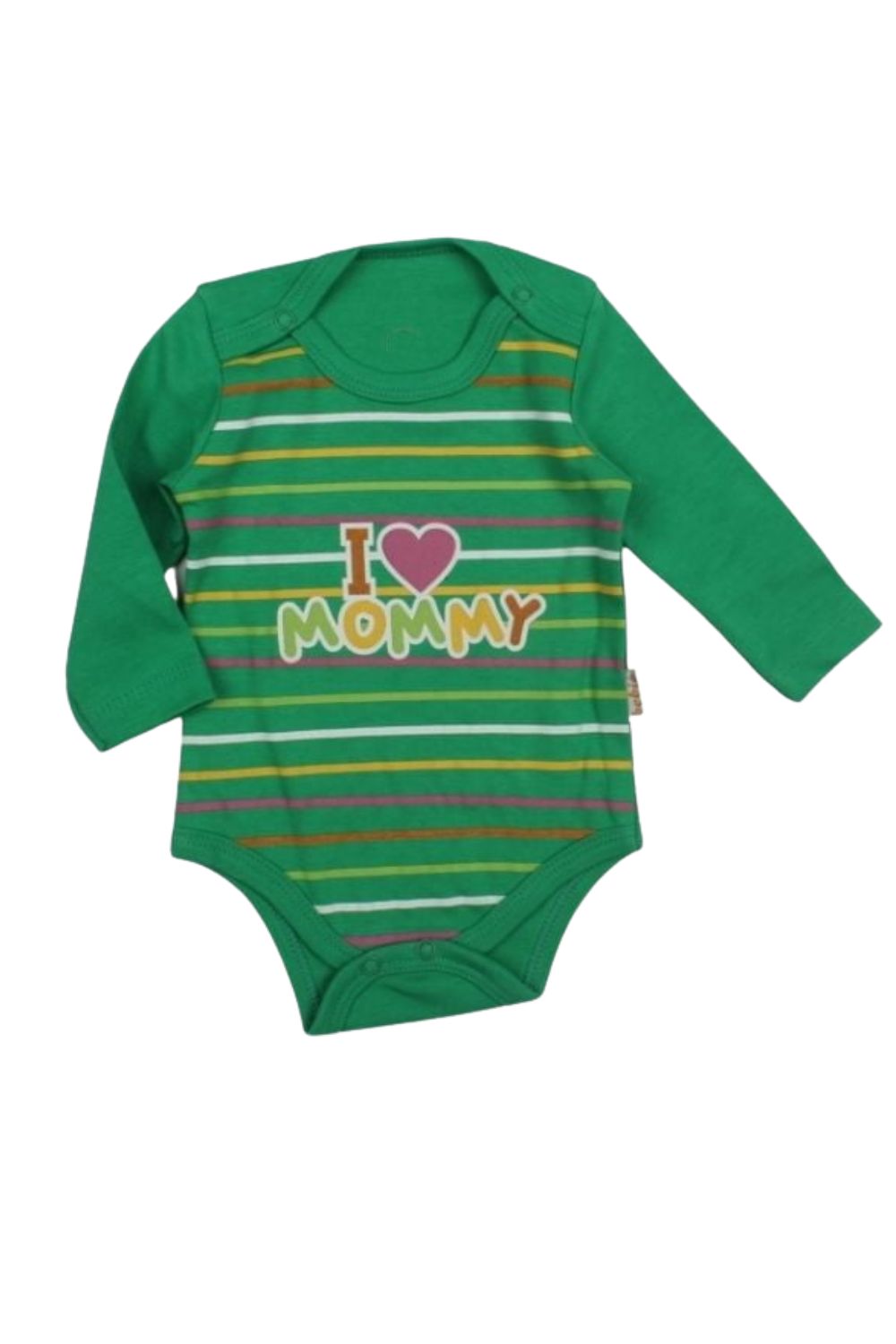 Κορμάκι Βρεφικό I Love Mommy Με Μακρύ Μανίκι G2140 - ΠΡΑΣΙΝΟ, 6 Μ