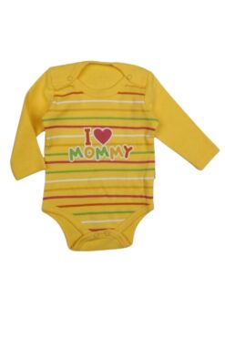 Κορμάκι Βρεφικό I Love Mommy Με Μακρύ Μανίκι R2140 - ΚΙΤΡΙΝΟ, 6 Μηνών
