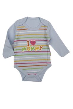 Κορμάκι Βρεφικό I Love Mommy Με Μακρύ Μανίκι W2140 - ΓΑΛΑΖΙΟ, 6 Μηνών