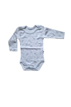 Κορμάκι Βρεφικό Μακρύ Μανίκι W7082 - ΛΕΥΚΟ, 6 Μηνών