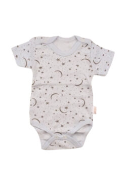 Alternative view of Κορμάκι Βρεφικό Moon And Stars Κοντομάνικο F1664 - ΕΚΡΟΥ, 6 Μηνών