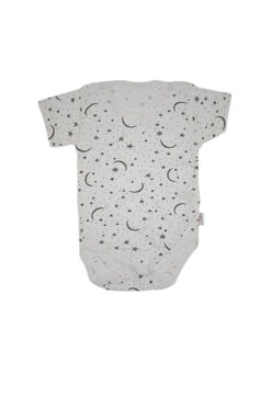Κορμάκι Βρεφικό Moon And Stars Κοντομάνικο F1664 - ΕΚΡΟΥ, 6 Μηνών