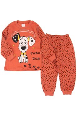 Παιδική Πιτζάμα Cute Dog Για Αγόρι 1162 - ΠΟΡΤΟΚΑΛΙ, 9-12 Μηνών