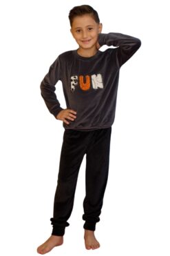Παιδική Πιτζάμα για Αγόρι 1537 - ΑΝΘΡΑΚΙ, 6-7 Ετών