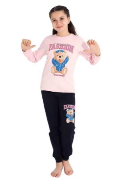 Παιδική Πιτζάμα Για Κορίτσι Fashion F8300 - ΡΟΖ, 3 Ετών