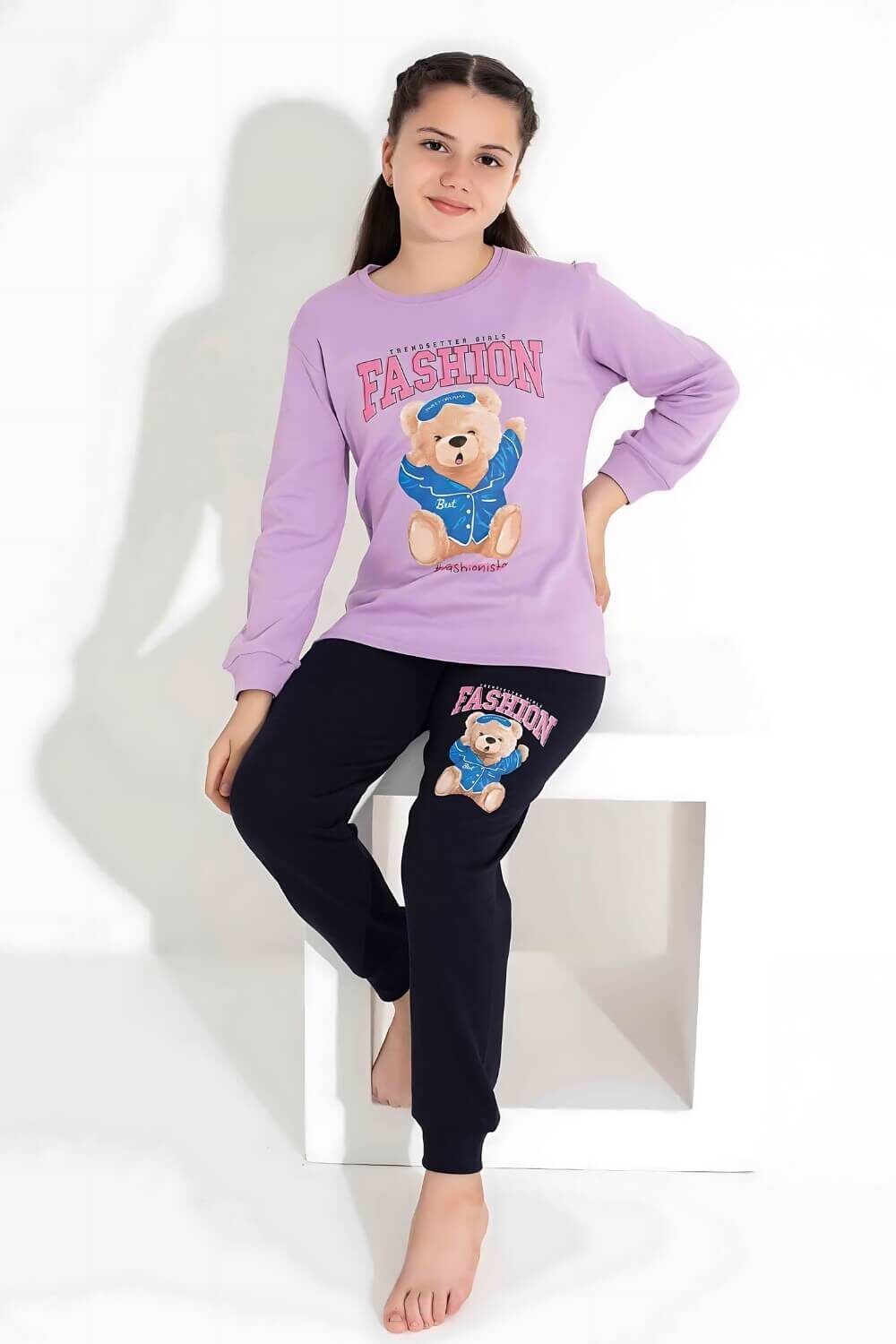 Παιδική Πιτζάμα Για Κορίτσι Fashion W8300 - ΛΙΛΑ, 4 Ε - Image 2