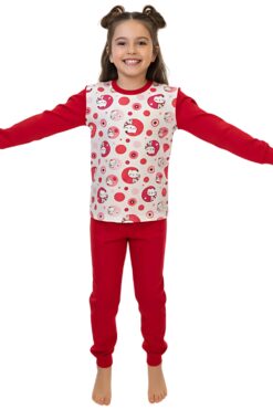 Παιδική Πιτζάμα Για Κορίτσι R6067 - ΚΟΚΚΙΝΟ, 7-8