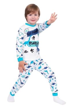 Alternative view of Παιδική Πιτζάμα Wild Dinosaurs Για Αγόρι D3175 - ΓΑΛΑΖΙΟ, 3 Ετών