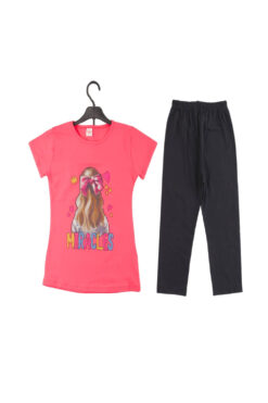 Παιδικό σετ μπλουζάκι παντελόνι κορίτσι W1211 - ΦΟΥΞ, 9 Ετών