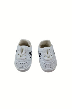 Παπούτσια Αγκαλιάς με Κορδόνια R0626 - ΛΕΥΚΟ-ΜΠΛΕ, 18