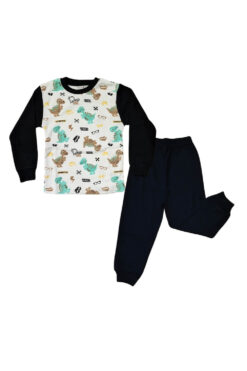 Πιτζάμα Παιδική Για Αγόρι Dinosaur C16069 - ΜΠΛΕ ΣΚΟΥΡΟ, 7 Ετών